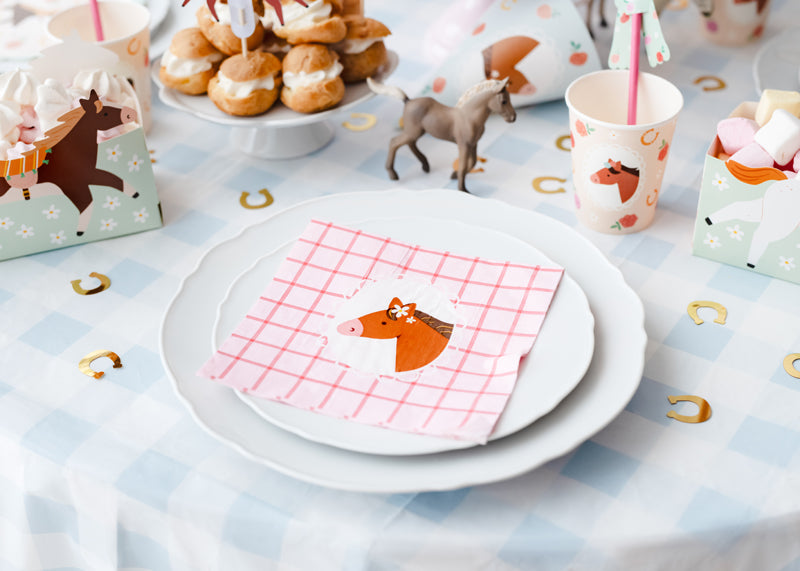 Party Deco - Horse Napkins, 33x33 cm, mix: 1pkt/12pc. - תמונה 3
