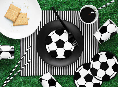 Party Deco - Napkins Football, 13.5cm: 1pkt/20pc. - תמונה 4