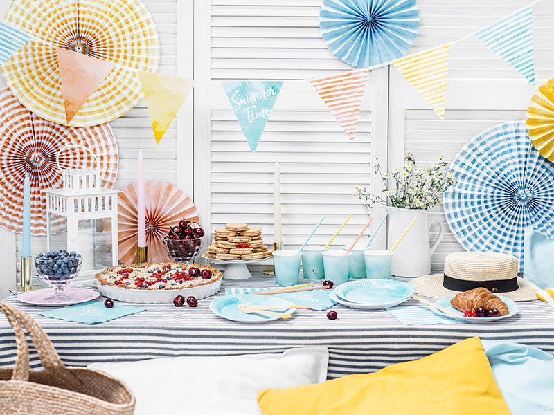 Party Deco - קשים מנייר Summer time, 19.5cm: 1pkt/10pc. - תמונה 4
