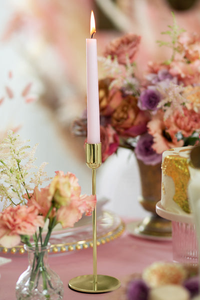 Party Deco - מעמד נרות gold, 22cm - תמונה 2