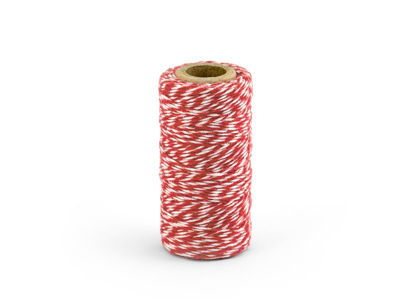 Party Deco - Baker's Twine, red, 50m