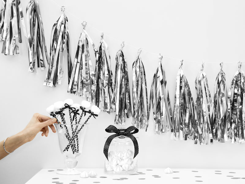 Party Deco - שרשרת טאסל silver - תמונה 4