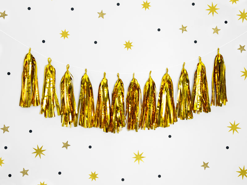 Party Deco - שרשרת טאסל gold - תמונה 5