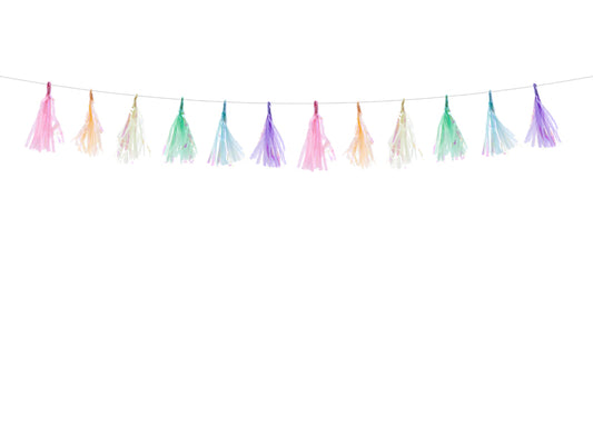 Party Deco - שרשרת טאסל mix, 1.2m