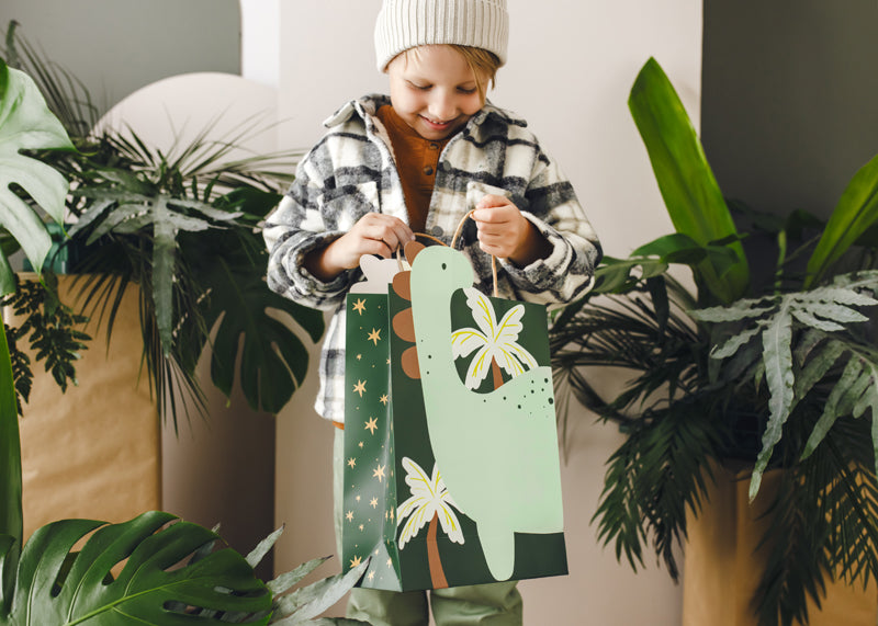 Party Deco - Gift bag Dinosaur, 10x24x37 cm, mix - תמונה 2