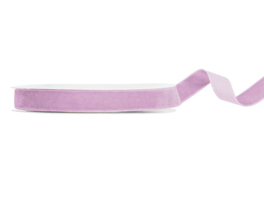 Party Deco - Velour ribbon, lavendel, 15mm/10m
