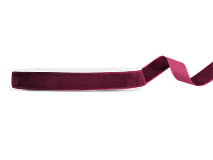 Party Deco - Velour ribbon, purple, 15mm/10m