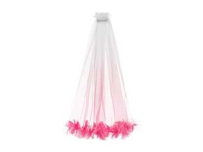 Party Deco - וילון פרנזים pink, 69cm