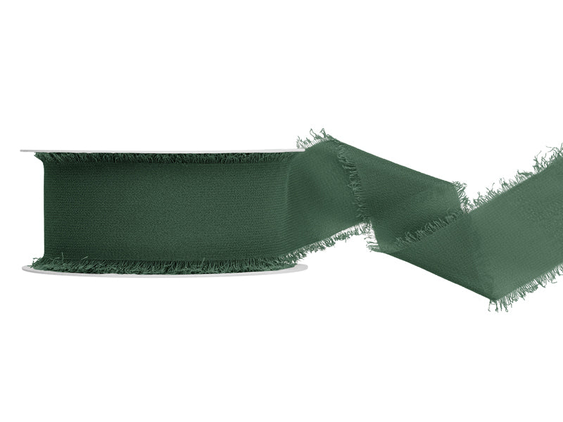 Party Deco - סרט שיפון bottle green, 40mm/10m