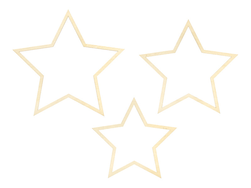 Party Deco - Hanging decorations Stars, mix
