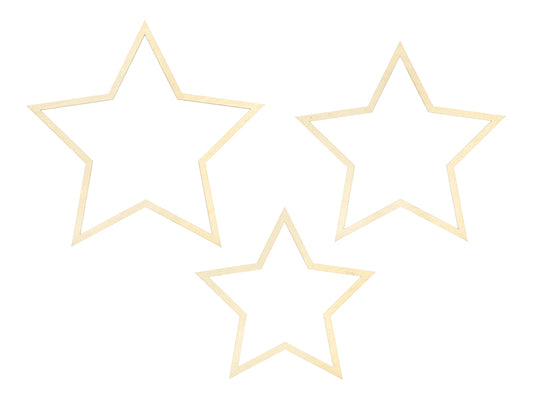 Party Deco - Hanging decorations Stars, mix