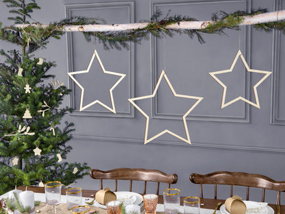 Party Deco - Hanging decorations Stars, mix: 1pkt/3pc. - תמונה 2