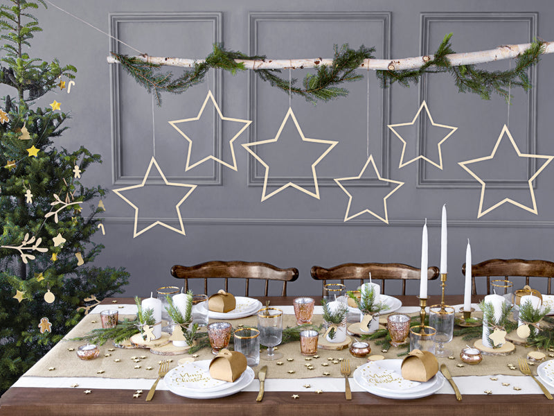 Party Deco - Hanging decorations Stars, mix: 1pkt/3pc. - תמונה 3
