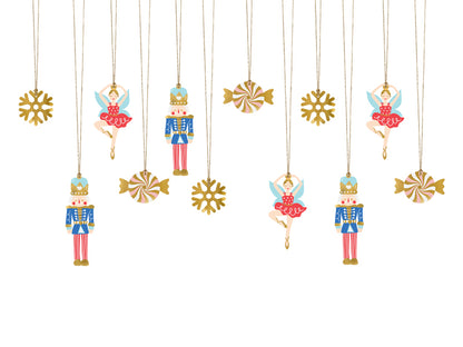 Party Deco - Gift tags Nutcracker, mix