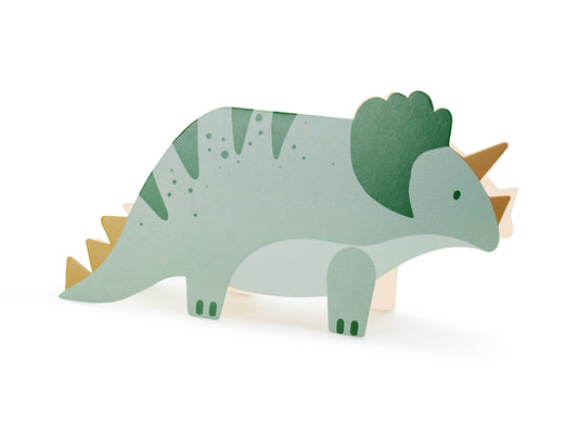Party Deco - הזמנות Triceratops, mix: 1pkt/6pc.