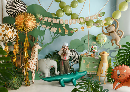 PartyDeco - באנר Happy Birthday ספארי