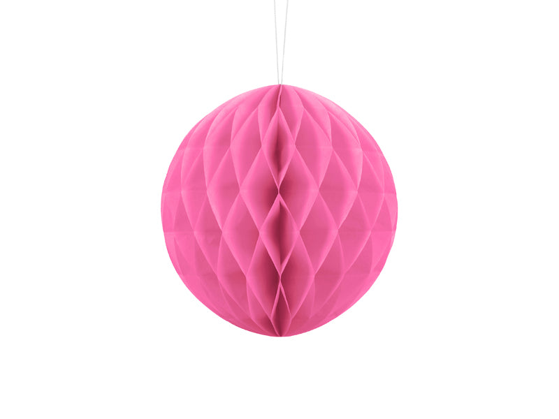 PartyDeco - כדור כוורת ורוד 20 ס"מ