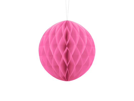 PartyDeco - כדור כוורת ורוד 20 ס"מ
