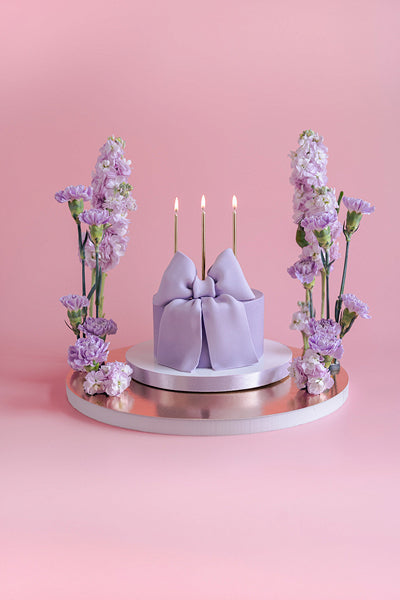 PartyDeco - נרות יום הולדת חלקים רוז גולד 14 ס"מ