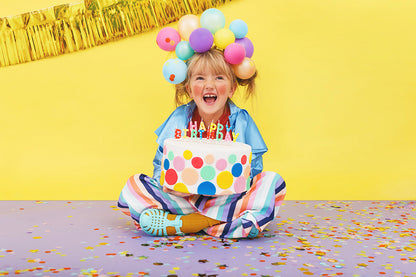 PartyDeco - נרות יום הולדת Happy Birthday מיקס 2.5 ס"מ