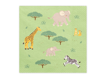 PartyDeco - מפיות ספארי מיקס 33x33 ס"מ