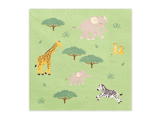 PartyDeco - מפיות ספארי מיקס 33x33 ס"מ